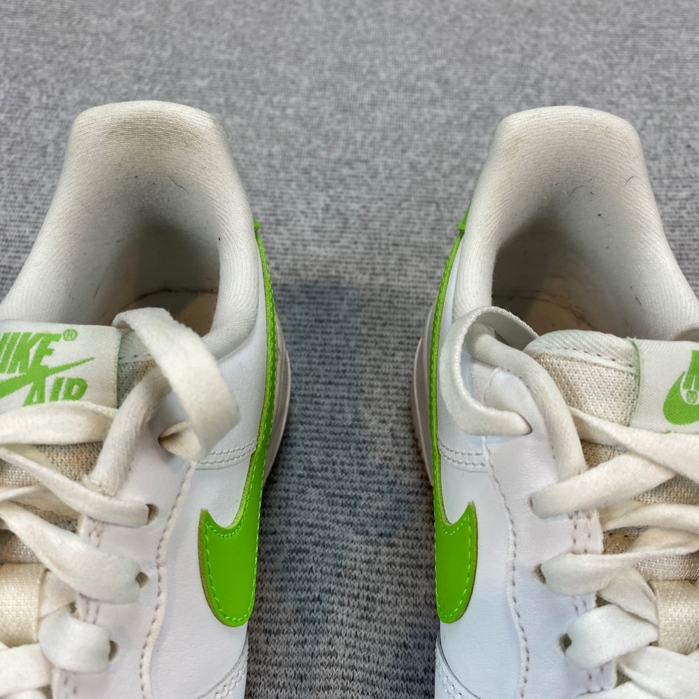 Nike Air Force 1 Low White Action Green Womens Size 6 Sneakers - Picture 8 of 13